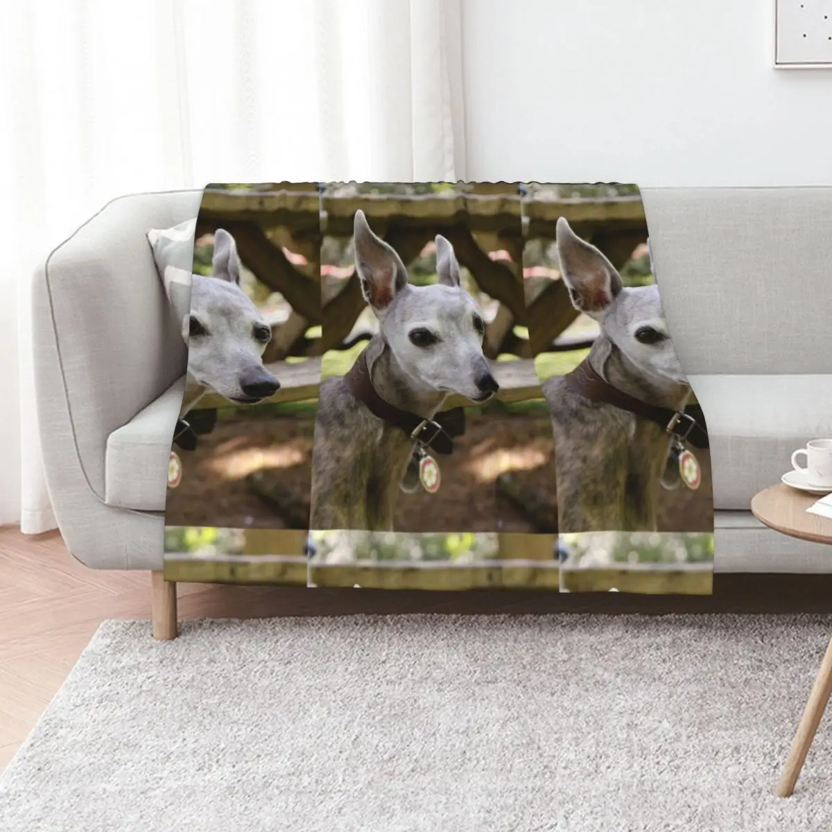 Whippet Throw Blanket Beach For Decorative Sofa Summer christmas gifts for winter Stuffeds Blankets