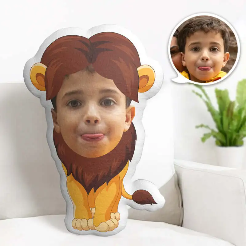 Minime Pillow cushion Dolls Photo Face customized  Pillow creative Personalized Girl Face Pillow Cartoon  Singham MiniMe