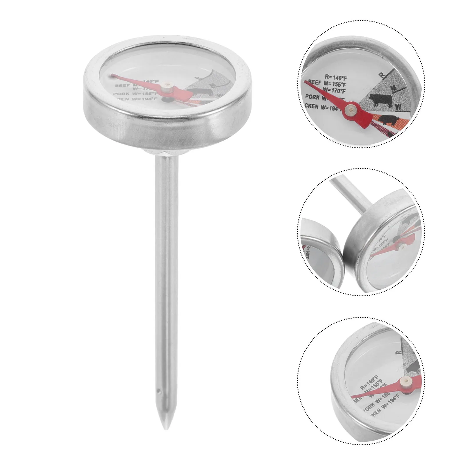 

4 Pcs Food Thermometer Temperature Instant Read Meat Heat-resistant Cooking Kitchen Outdoor
