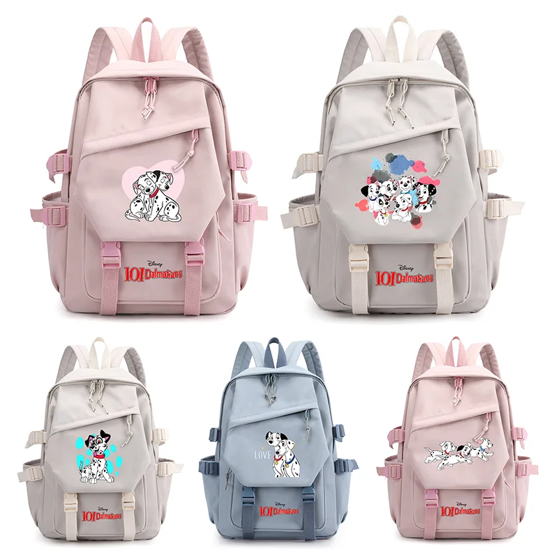 Disney 101 Dalmatians Women Bagpack Teenagers Travel Backpack Kawaii Boys Girls Kids School Book Bags Mochila Escolar