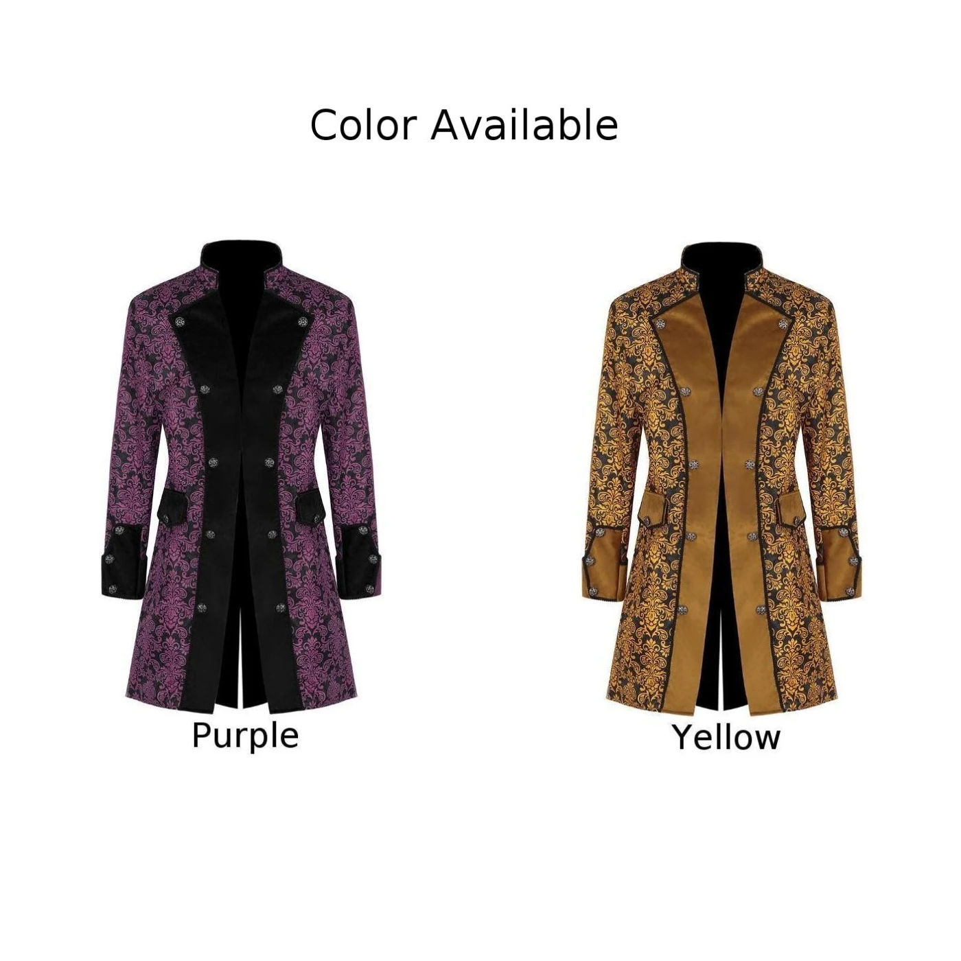 يؤرخ عطلة مكتب معطف رجل الملابس معطف القرون الوسطى الرجال Steampunk سترة عصر النهضة زي خمر يرتدى