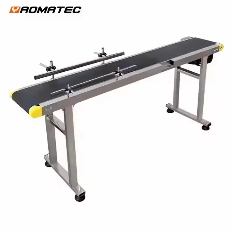Yaomatec Date Code Inkjet Printer for Industrial Production Line Adjustable Speed Rubber PVC Portable Standard Conveyor Belt