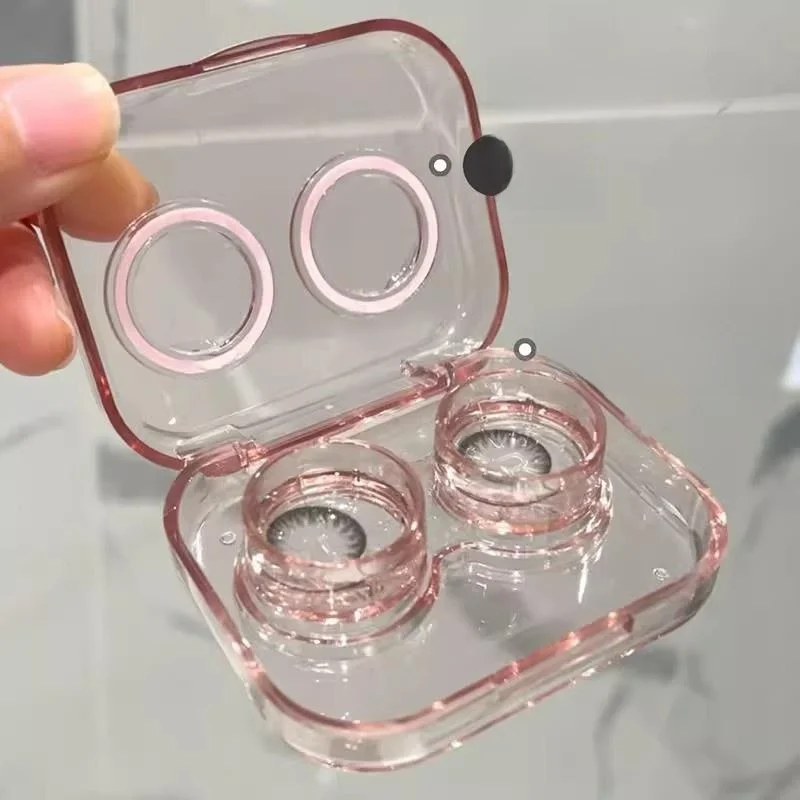高品質ポータブル女性用目に見えないメガネ収納ボックスシンプルなデザイン美的価値のあるレンズケースオーガナイザーボックス