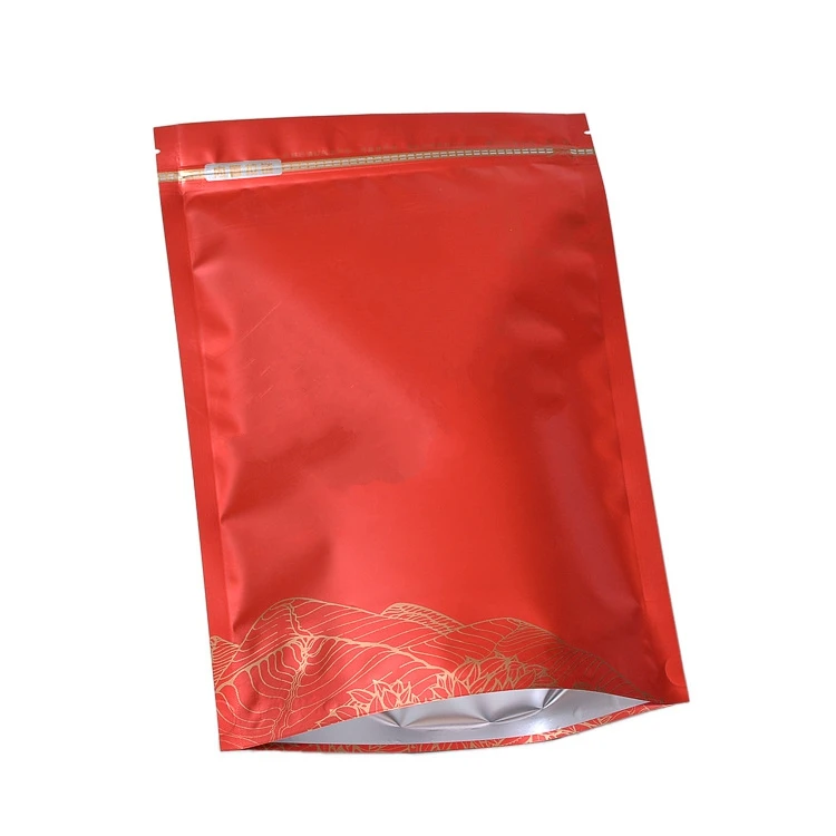 250g/500g Chinese Big Red Robe Tea Set Zipper Bags Wuyi Big Hong Pao Recyclable Sealing Packing Bag