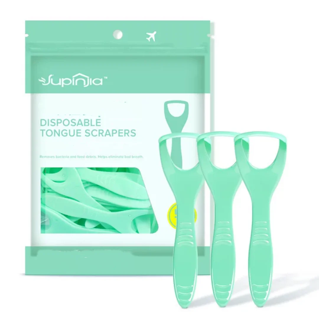 Tongue Scraper For Adult Disposable Tongue Cleaning Tool Plastic Mouth Scraper Travel Convenient Oral Hygiene Care Appliances