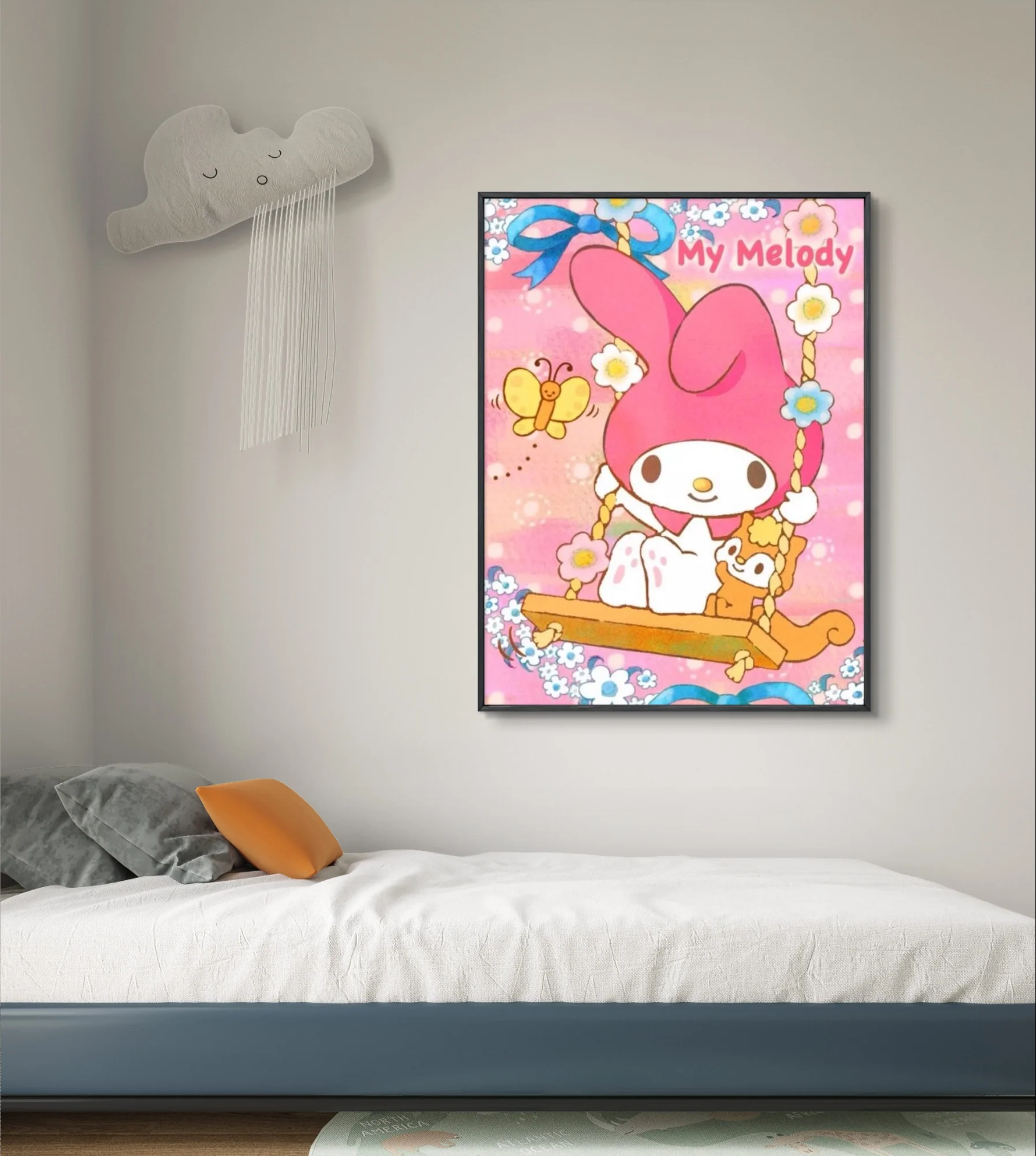 Cute K-Kuromi Diamond Painting Kit Cartoon Characters Mural DIY Diamond Embroidery Cross Stitch Fun Children's Hand Home Decor