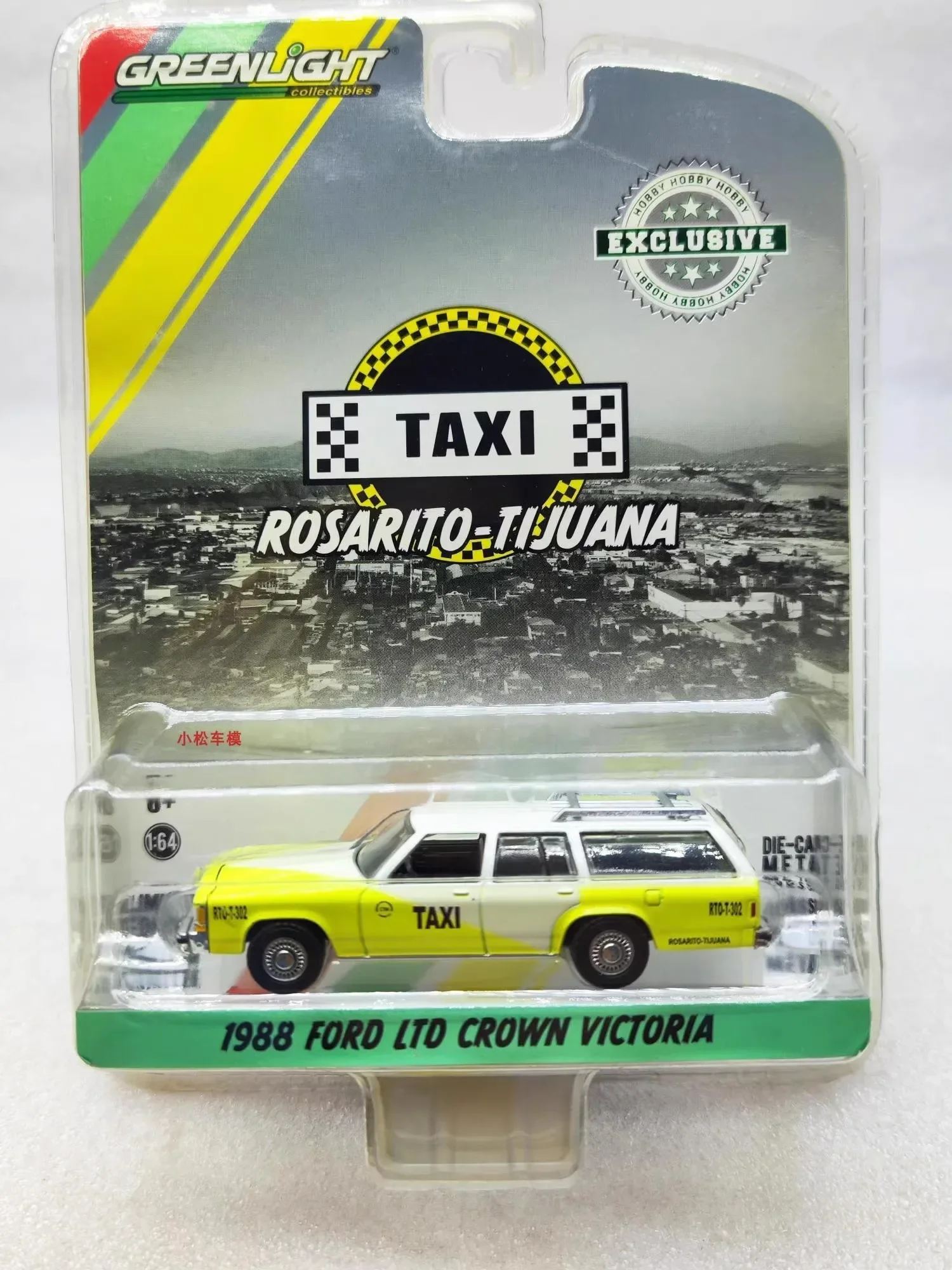 

1:64 1988 Ford LTO Crowna Victoria Wagon Taxi Diecast Metal Alloy Model Car Toys For Gift Collection