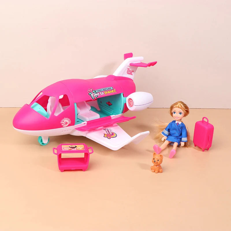 Simulación de avión de ensueño, avión privado de viaje, muñeca, casa de juegos, avión, juguetes, regalos para niños