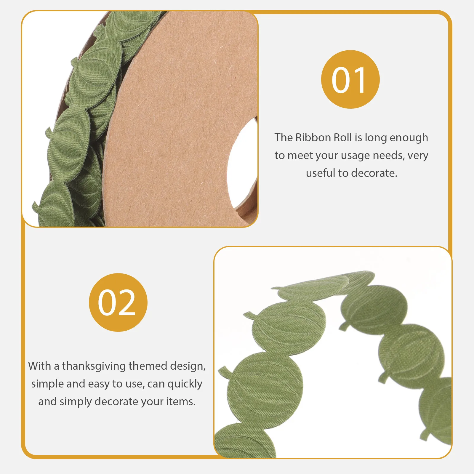 

1 Roll Fall Ribbon Decorative Gift Box Wrapping Harvest Festival Bow Making Colorful Packing Ribbon Craft Sewing Supplies