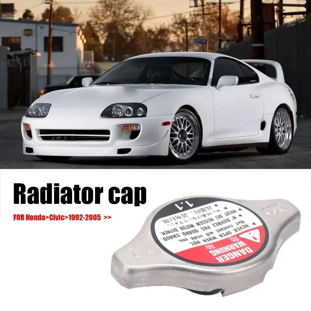 Cooling Radiator Cap Replacement 19045-PAA-A01 Water Tank Silver Cover Radiator Cap for Honda Accord Civic Odyssey Pilot Prelude