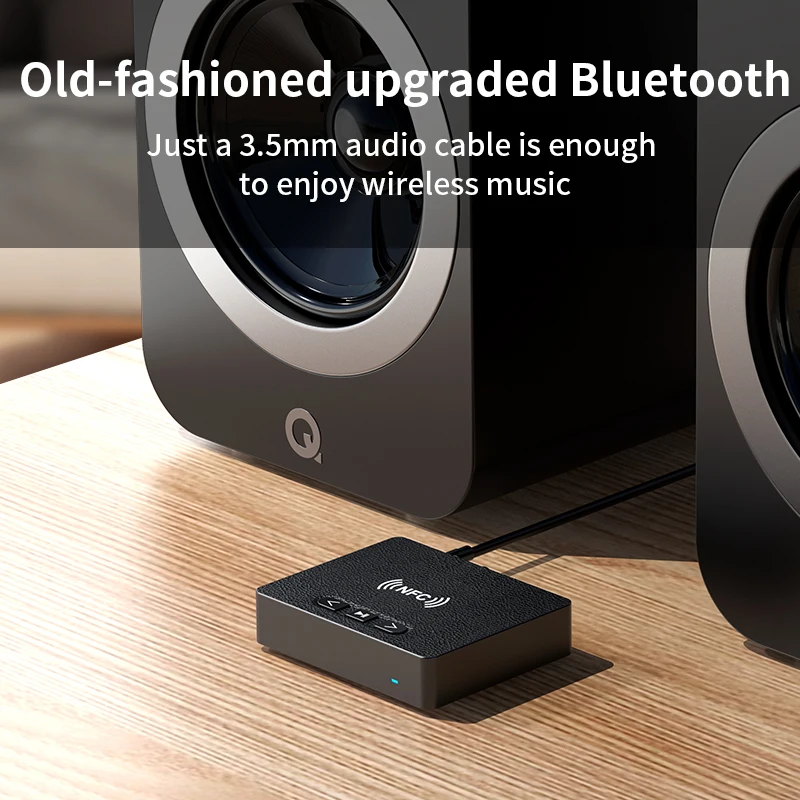 KEBIDUMEI NFC Bluetooth 6.0 Audio Receiver 3.5mm AUX R/L RCA HIFI Music Wireless Adapter USB U-Disk Play For Car Kit Speaker Amp