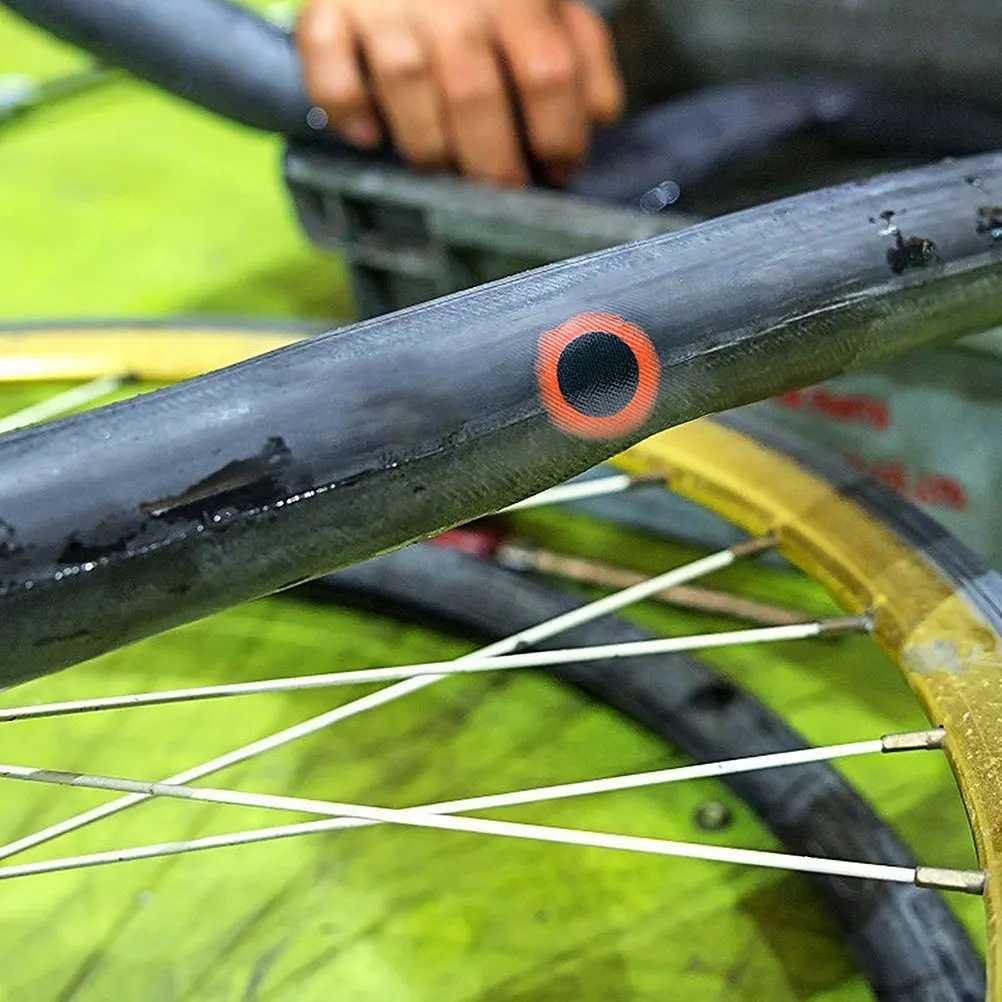 

2Pcs Bicycle Tire Patch Set Portable Round Rubber Patches Heavy Duty Inner Tube Repair Kit Bike Flat Tire Repair Accessories