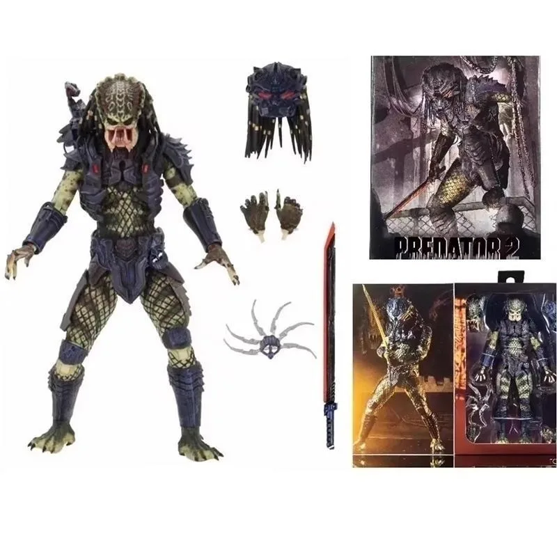 Neca alienígena selva caçador predador anime figuras de montagem de alta qualidade modelo kit figura de ação coleção presentes do feriado crianças brinquedos