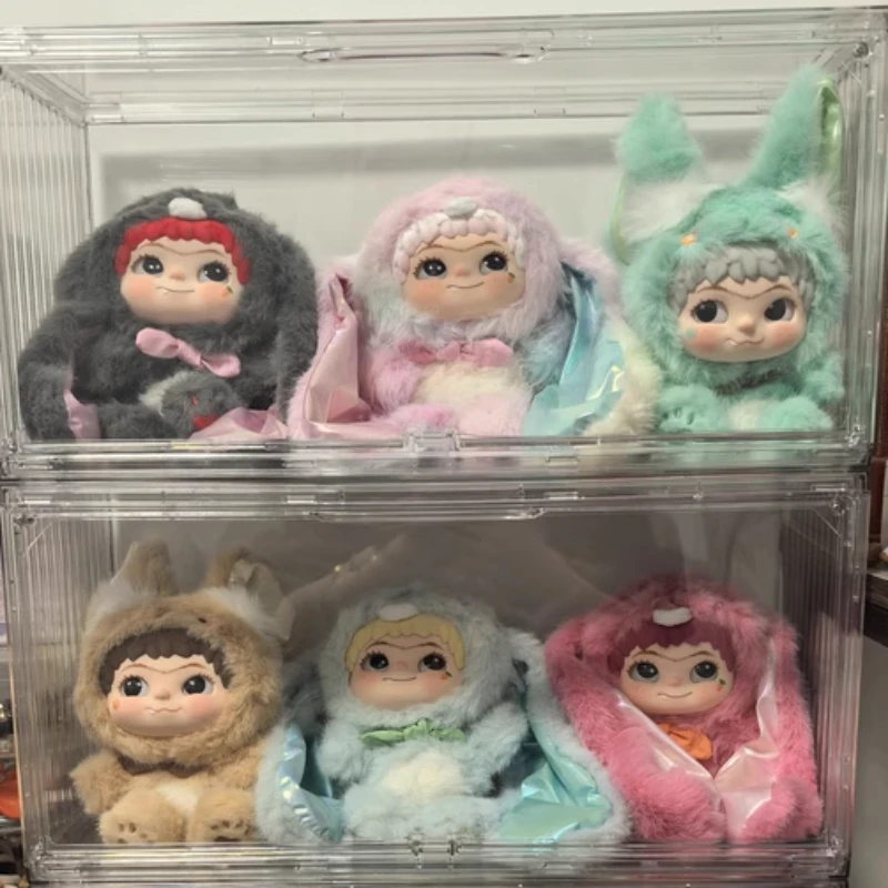 Officially Licensed MINISO WAKUKU Rabbit & Fox Series Blind Box Figurine Ornaments Plush Toy Surprise Box Anime Mystery Gifts
