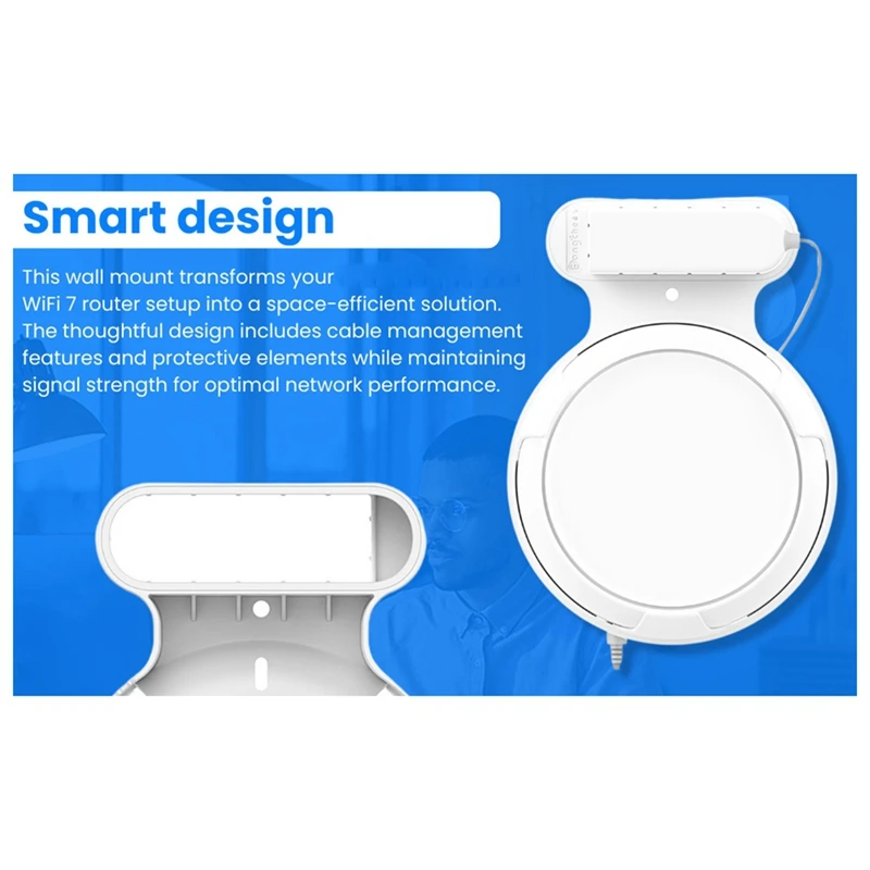 M05K Router Wall Mount For TP-Link Deco BE23/BE25/BE3600/BE5000 Wifi 7 Wall Mount Home Wifi System 2Pcs