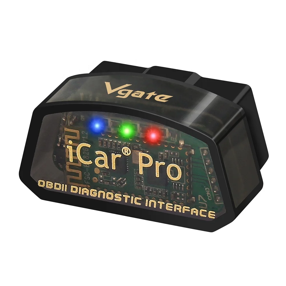 Vgate ICar Pro لاسلكي مع اتصال بلوتوث 4.0/واي فاي، مسح BLE Obd2 لنظام Android وIOS