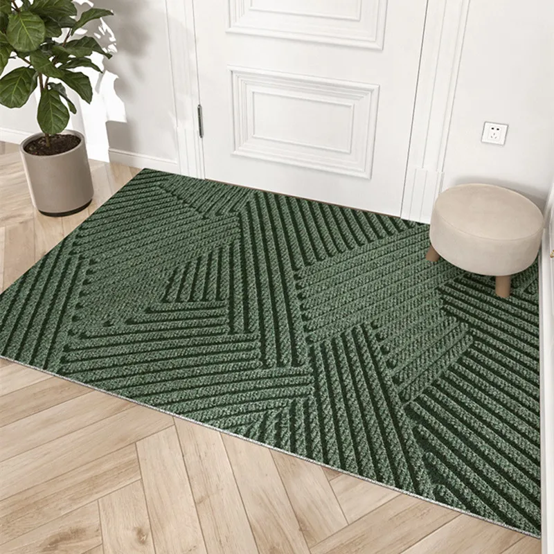 Simple Nordic Durable Door Mat Scraping Sand Dust Removal Door Entrance Mat Wear-resistant Non-slip Foot Mat Wire Ring Doormat