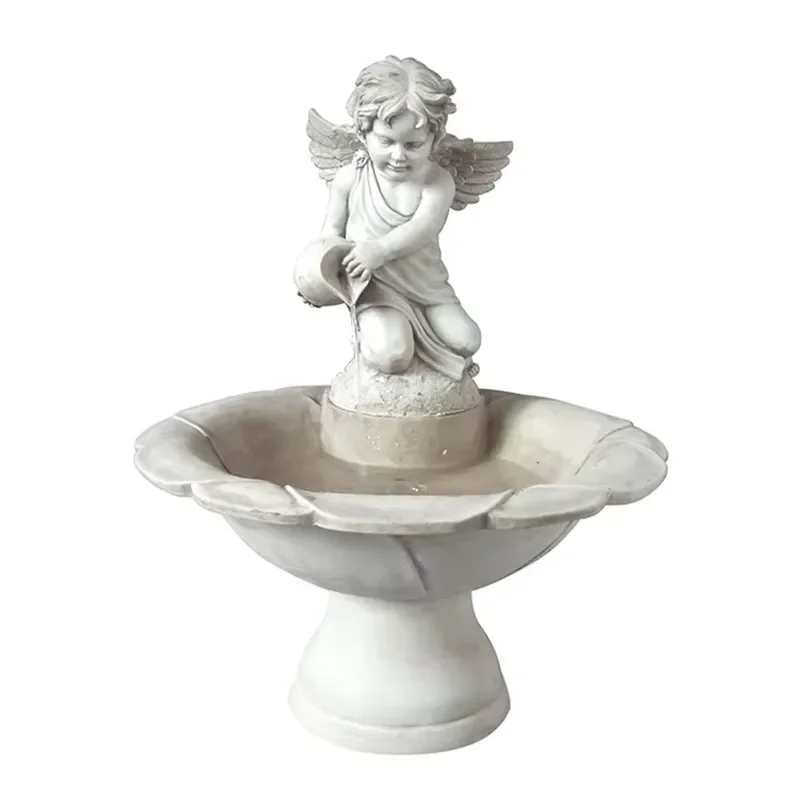 for Outdoor Garden Decoration Angel Fountain