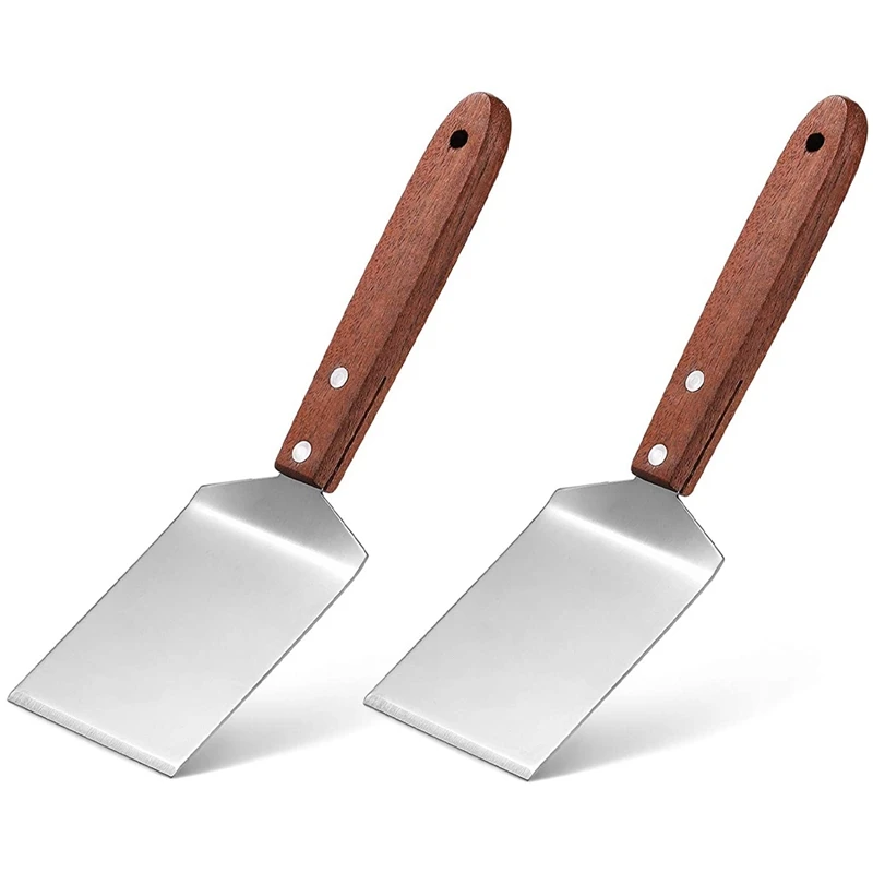 Brownie Biscuit Shovel Stainless Steel Heavy Duty Shovel Small Metal Shovel 2Pcs