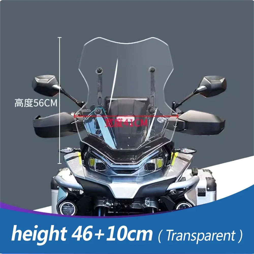 For CFMOTO 800MT 800-MT modified windshield New front Fashion windshield widened and raised 51-66cm chest protection windshield