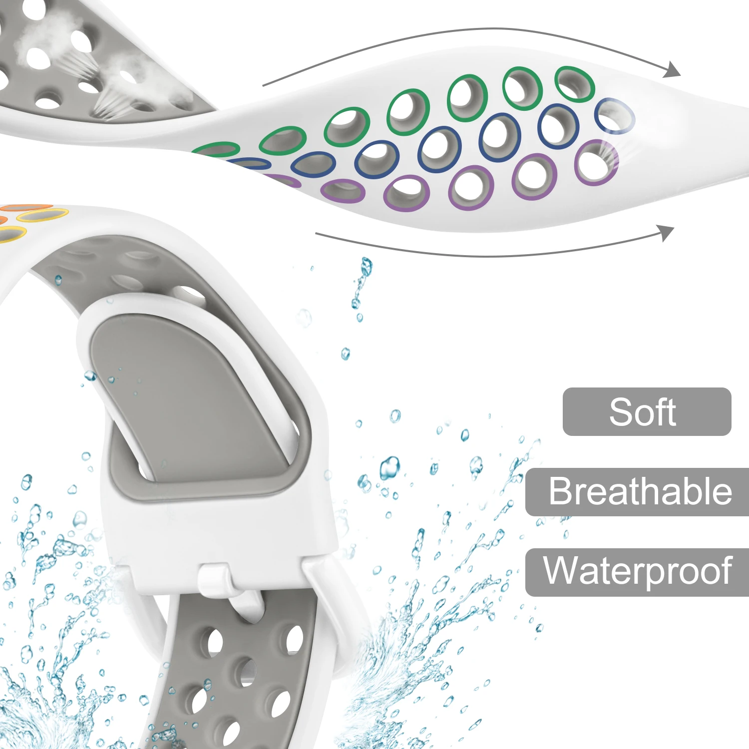 Strap Smartwatch สำหรับ Garmin Venu 2 Plus/Venu Sq Music/Vivomove 3 Band สร้อยข้อมือสำหรับ Forerunner 245เพลง/645เพลง/55สาย