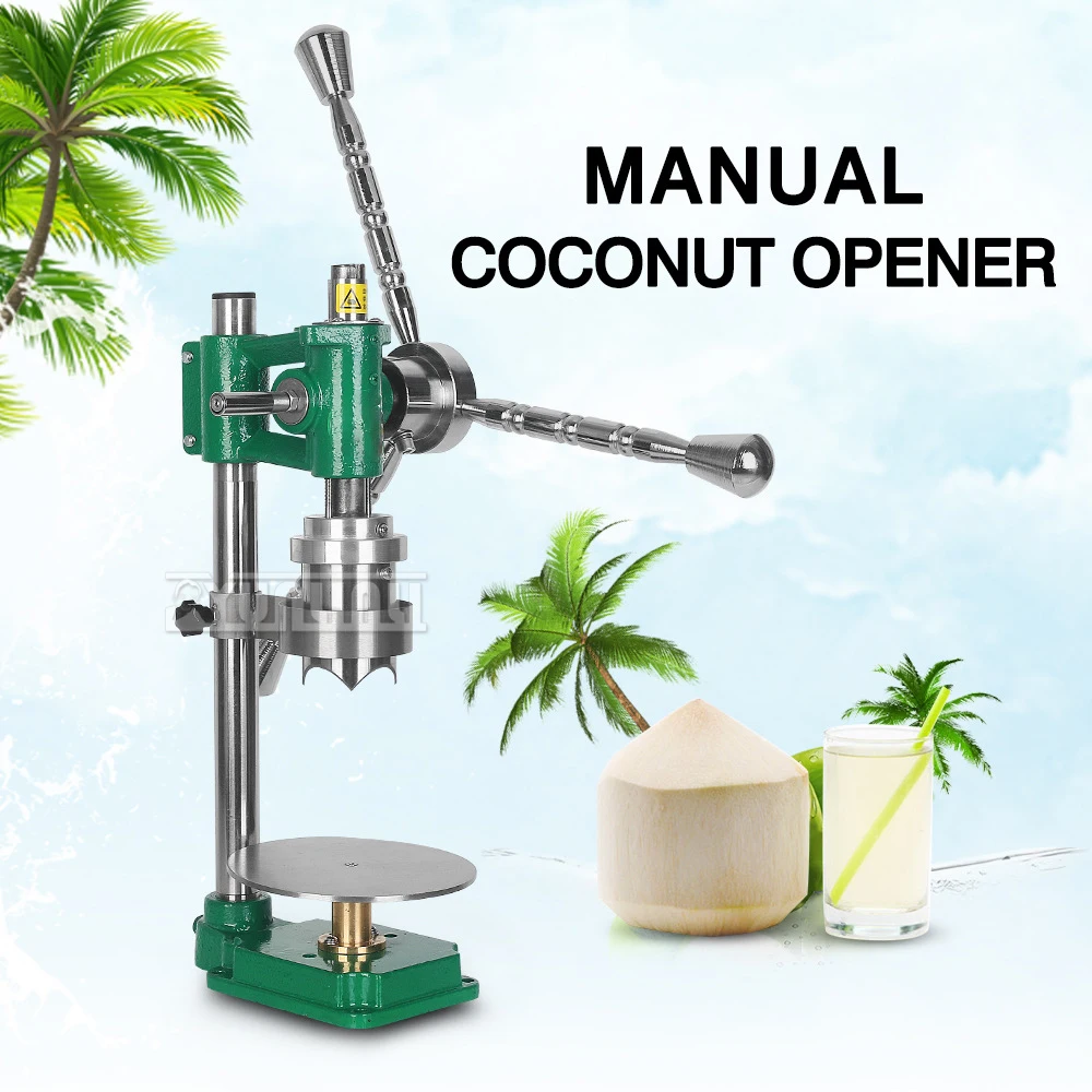 Coconut Cutter Stainless Steel Manual Coconuts Opening Machine Coconut Capping Cover Drilling Machine Coconut Shell Opening Tool