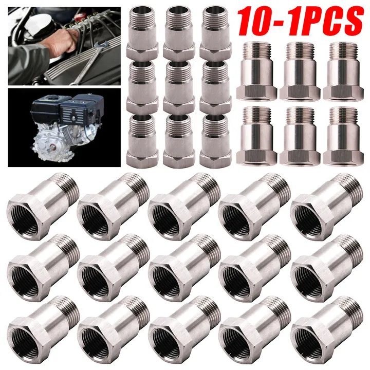 

10-1PCS Oxygen Sensor Spacer Adapter O2 Sensor Simulator Extender Mini Catalytic Converter CEL Eliminator Check Engine Light