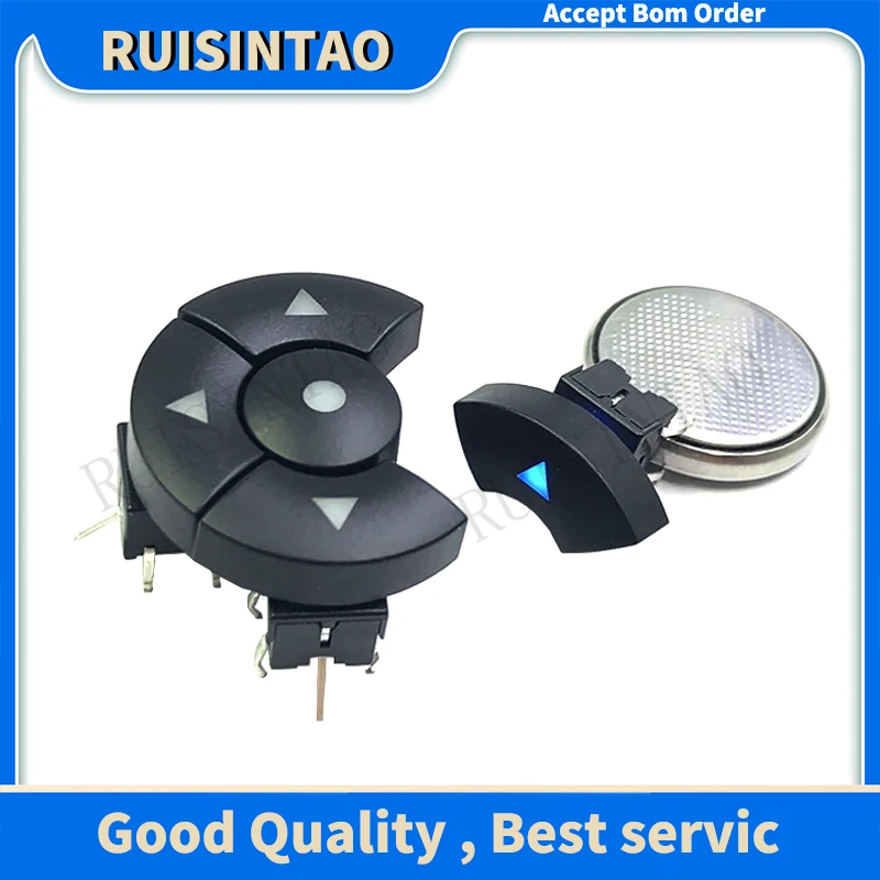 

1set 5 way direction Combination With LED Light Switch 8*8 mm DIP 6 Pin Micro Tactile Button switch with Arrow Dots button