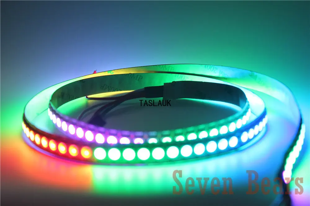 1m 2m 3m 4m 5m 144leds WS2812B 144 LEDs/M 5050 RGB Chip WS2811 IC Digital 5V LED Strip Light tape ws2812 IP20 non-Waterproof