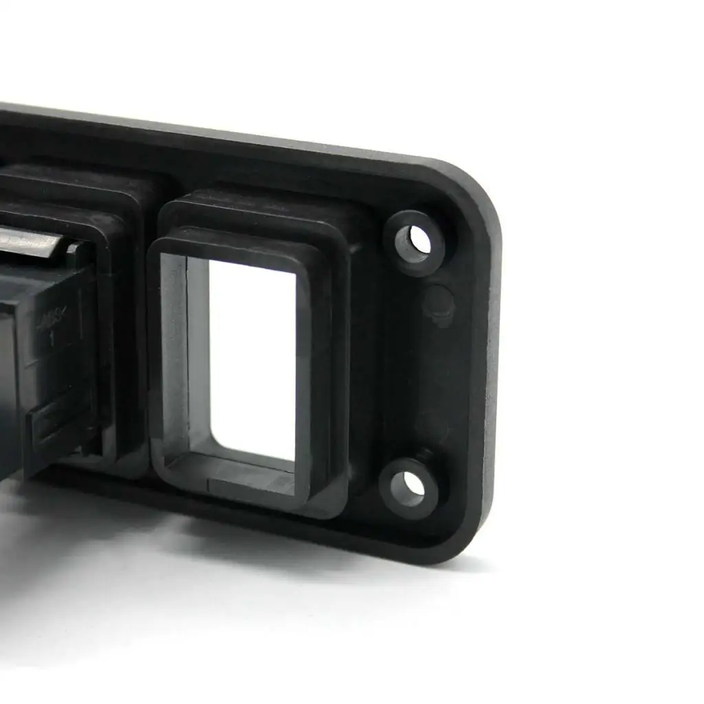 Car 4 Gang Rocker Switch Panel LED Indicator Toggle Switch ABS Black for Driving Recorder and Fog Light