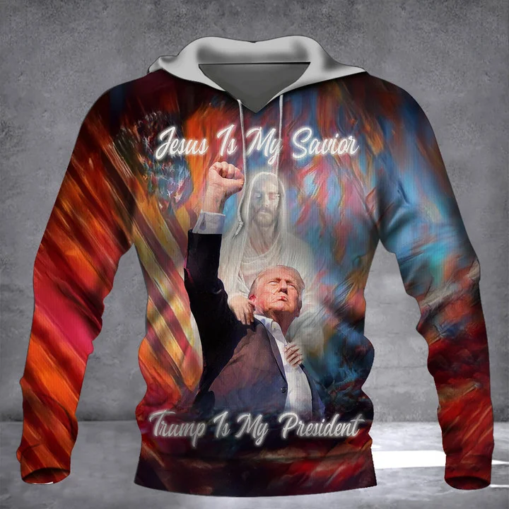 Donald Trump Jesus Print Hoodies 3D Trump Fans Supporter Unisex Sweatshirt Men Women Tracksuit Oversized Pullover Men's Clothing