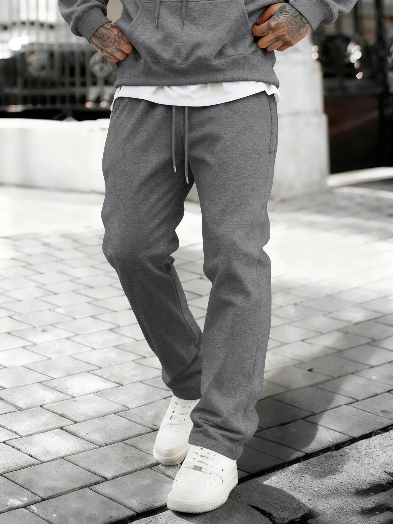 Men Autumn and Winter Casual Fashion Sports Trousers for Men Jogger Sweatpants Running Workout Jogging Straight Cut Long Pants