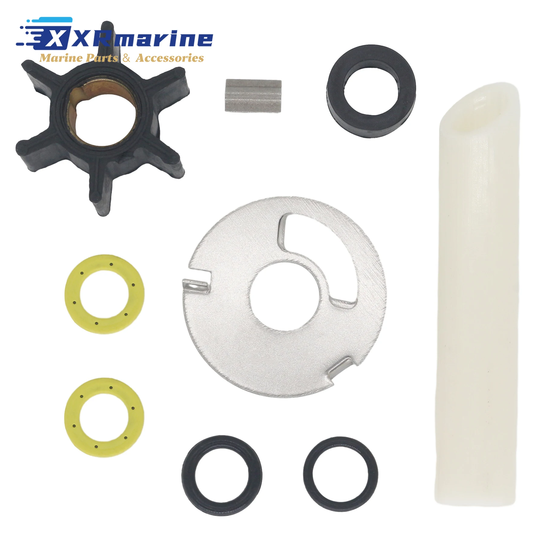 

47-89981 Water Pump Rebuild Kit Compatible with Mercury 4 4.5 6 7.5 9.8 10 HP Outboard 2 Stroke Engines 47-89981T2 65957 39074