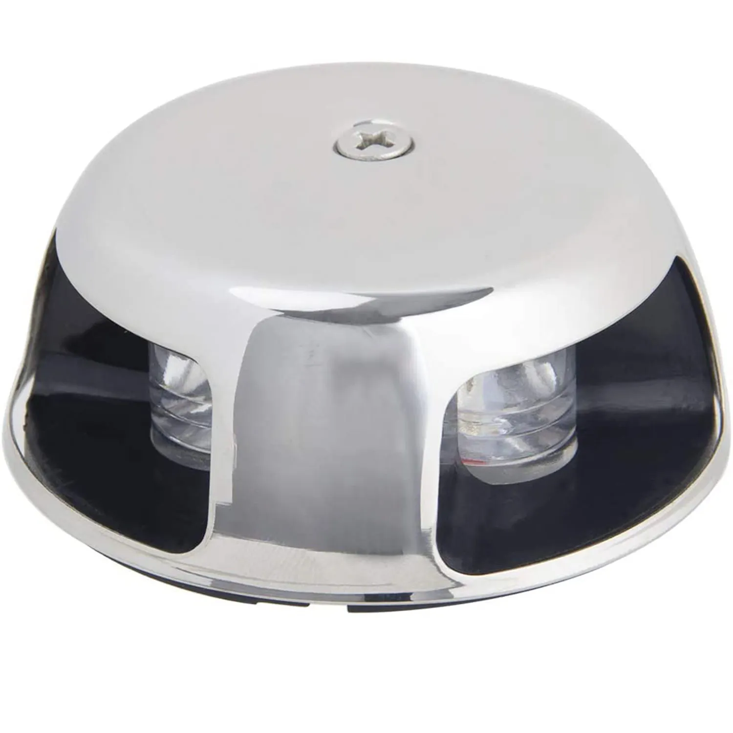 STLF HANSE MARINE Deck Mount, Stainless Steel, Bi-Color Bow Light Red and Green LED for Boat Pontoon Yacht Skeeter