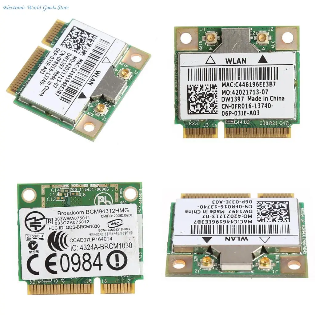 

A3PD DW1397 Wifi Card PCI-Express Adapter Connector Dual Band 2.4 GHz/5 Ghz