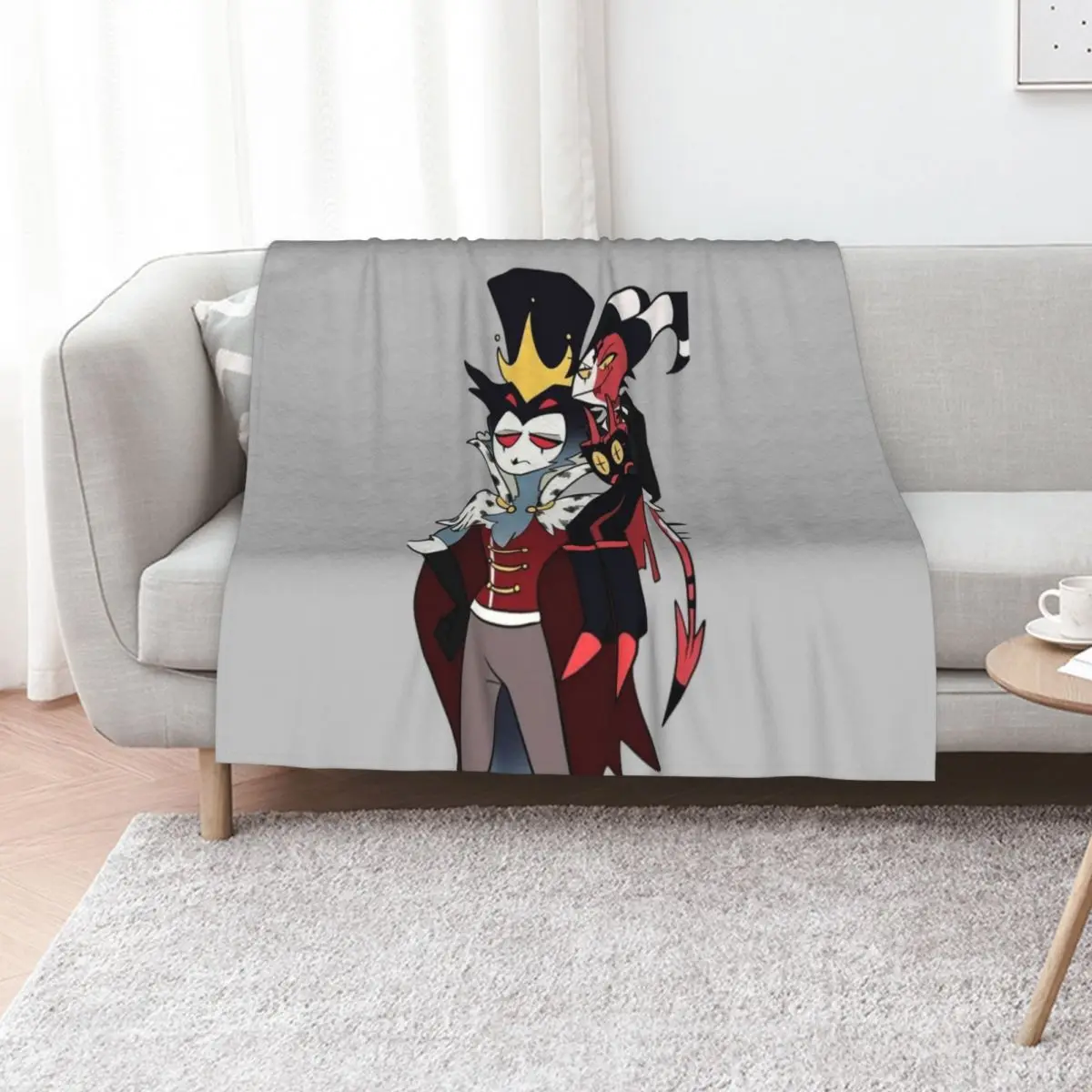 

Helluva Boss Stolas x Blitz Throw Blanket Sofas For Decorative Sofa Flannel Warm Blankets