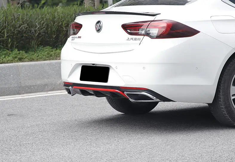 For Opel Insignia Body kit spoiler 2017-2019 For Opel Insignia ABS Rear lip rear spoiler front Bumper Diffuser Bumpers Protector