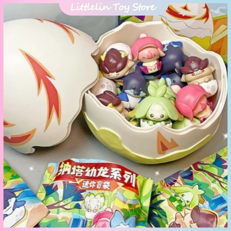 

Suplay Genshin Impact Natlan Baby Saurian Series Mini Blind Box Natlan Dragon Trendy Toys Ornament Mystery Bag Surprise Gift