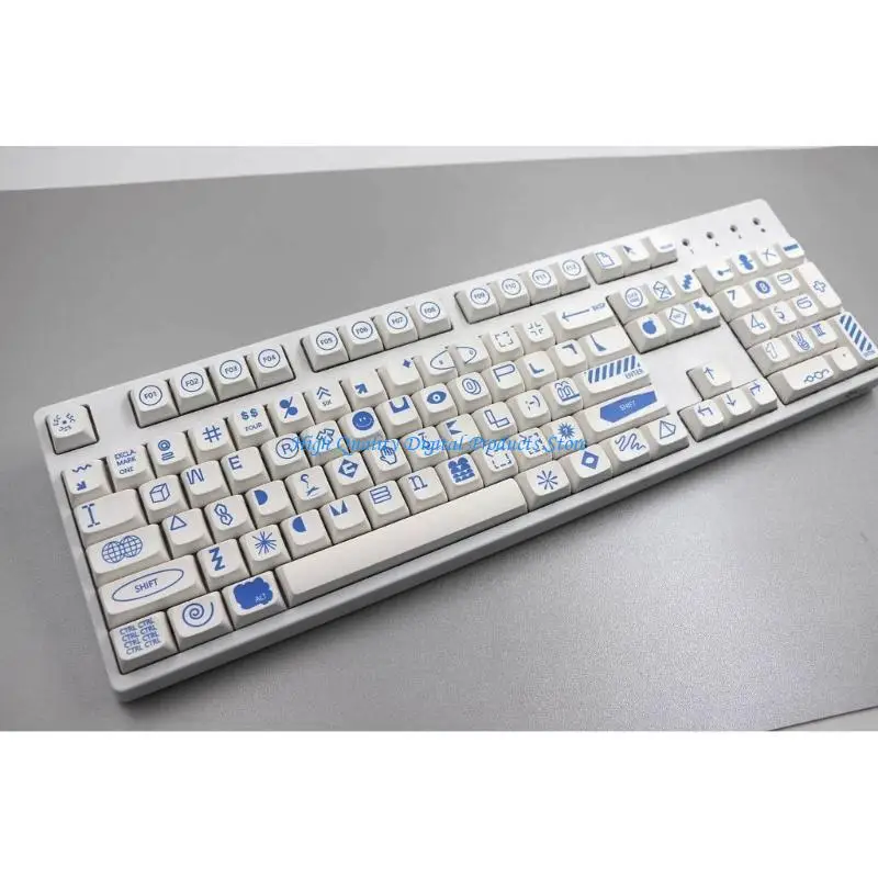 U2je 108pcs keycaps xda perfil keycap conjunto para teclado mecânico jogos para jogos