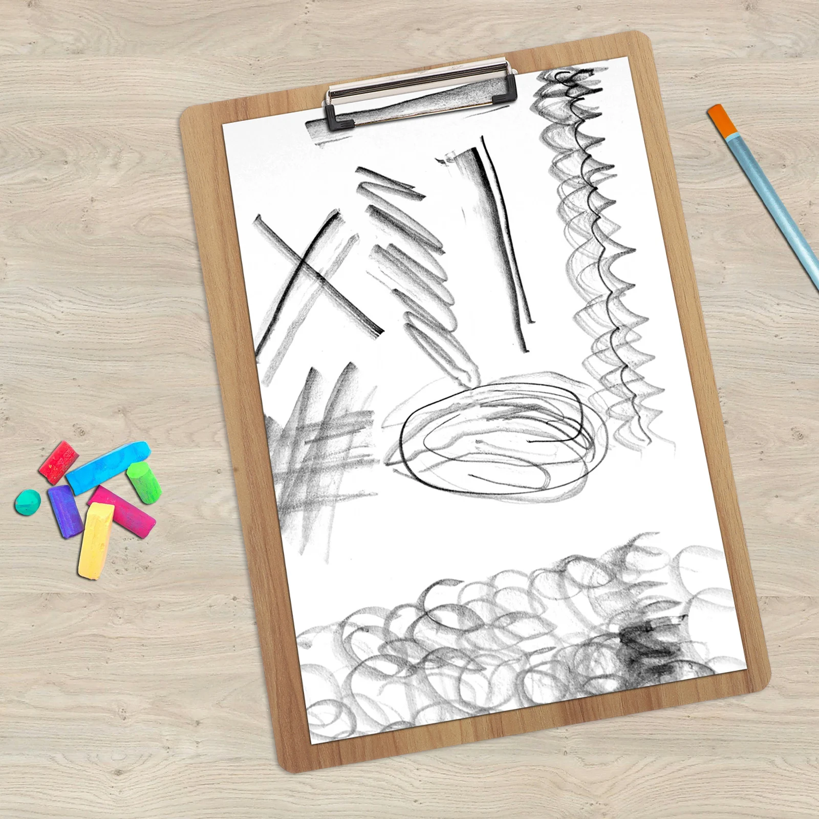 

Portable Drawing Sketchpad for Watercolor Student Bamboo Boards Drawing Clip Board Clip Indoor Outdoor