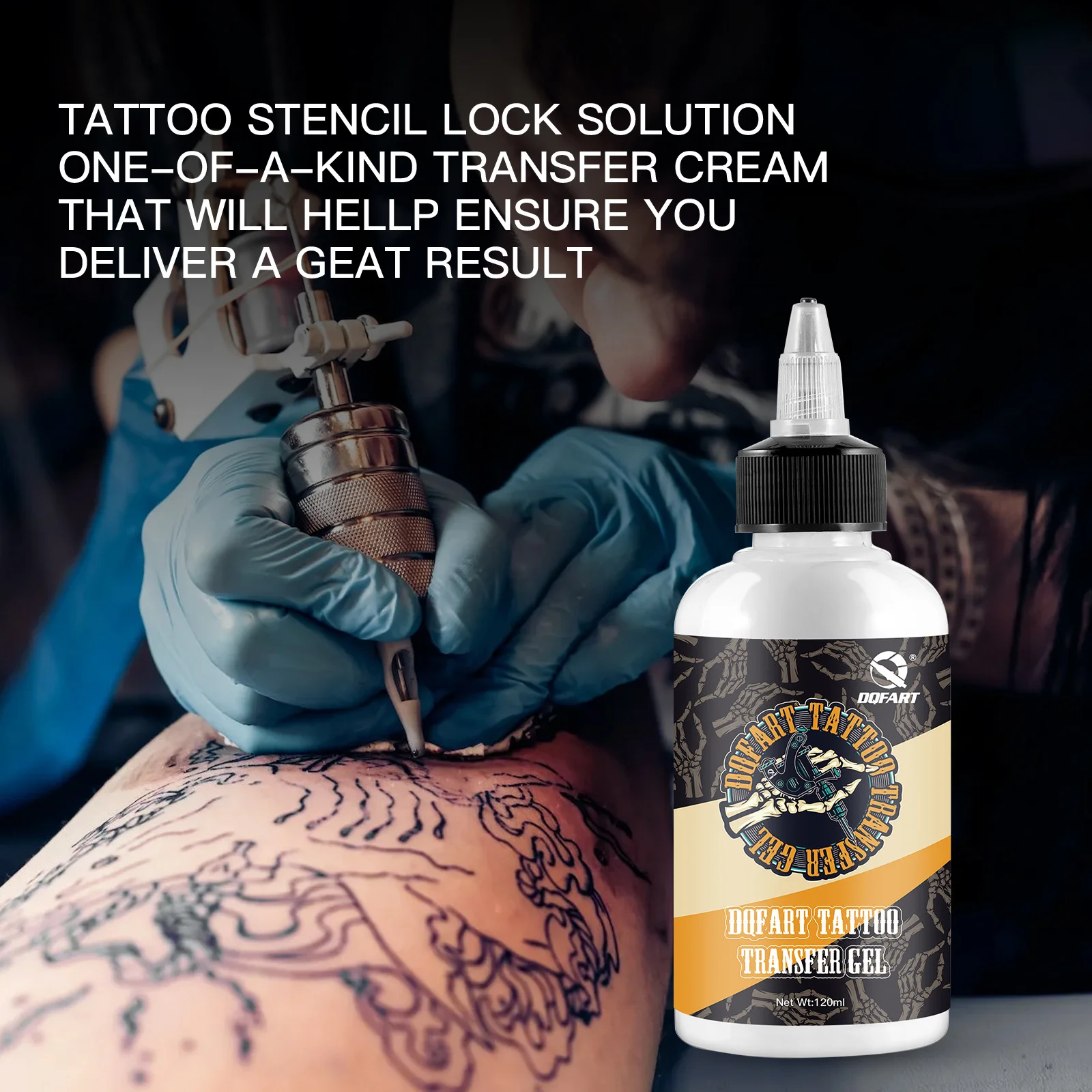 Tattoo Transfer Gel Tattoo Tools Transfer Paste with Tattoo Transfer 120ML Large Capacity High Quality Fast Paper Auxiliary Gel