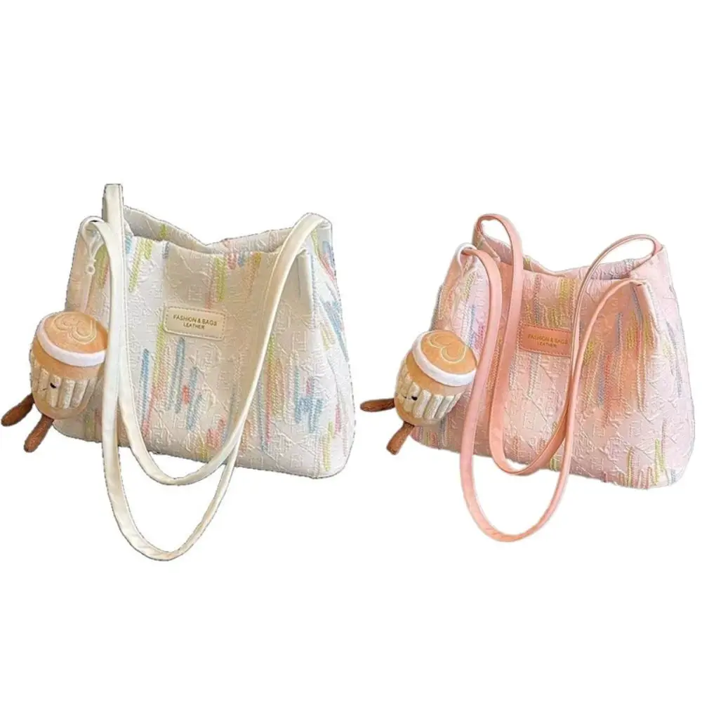 

New Canvas Crossbody Bag Stylish Kawaii Children's Purse Cute Stripe Tote Bag