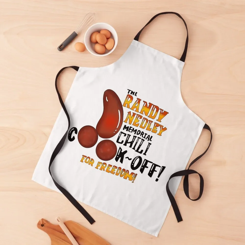 

Фартук для кухни «ранди недли», мемориальный «Чили Cook Off For Freedom», для женщин, женское платье в японском стиле, фартук