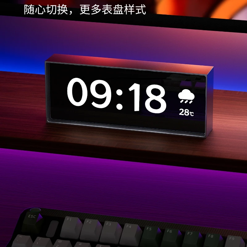 Электронные часы, стол для киберспорта с атмосферным украшением, креативный циферблат на заказ