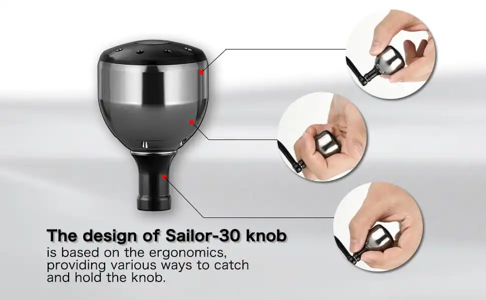 Gomexus Frische Wasser Angeln Knauf 30mm Für Shimano Stradic Ci4 Ultegra Daiwa Certate Exceler LT Spinning Reel Knob – Detail 4