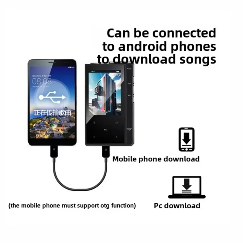 New!M1601 MP3 Portable Music Player Music Player With 2.4Inch 320X 240 Screen 1500Mah Music Player