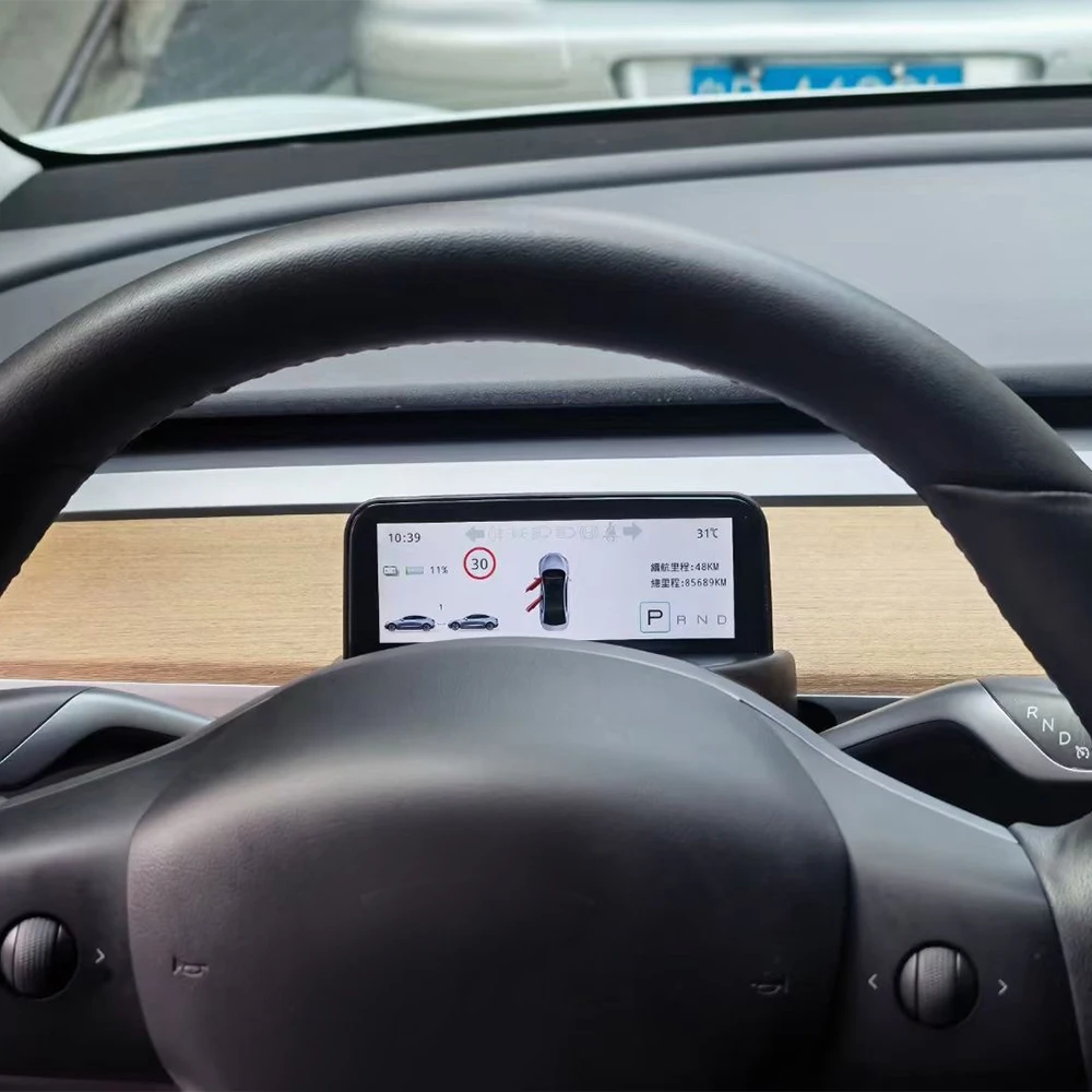 For Tesla Model 3/Model Y Multi-function Small Instrument, No Vision Blocking, Day/Night Mode & Original Style Design