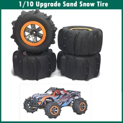 1/10 Upgrade Sand Snow Tire Wheels for Traxxas HSP Wltoys 104009 104001 XLH 9125 RC Monster Truck Car Accessories Parts