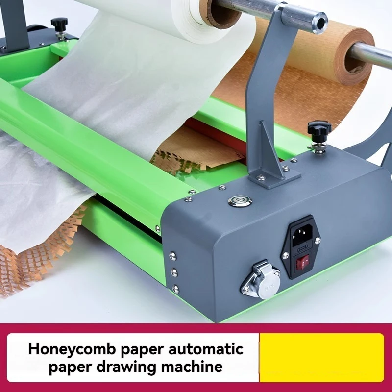 Circular Honeycomb Paper Rewinder Feeder Machine, Degradable Glass Buffer Packaging Paper Making Equipment