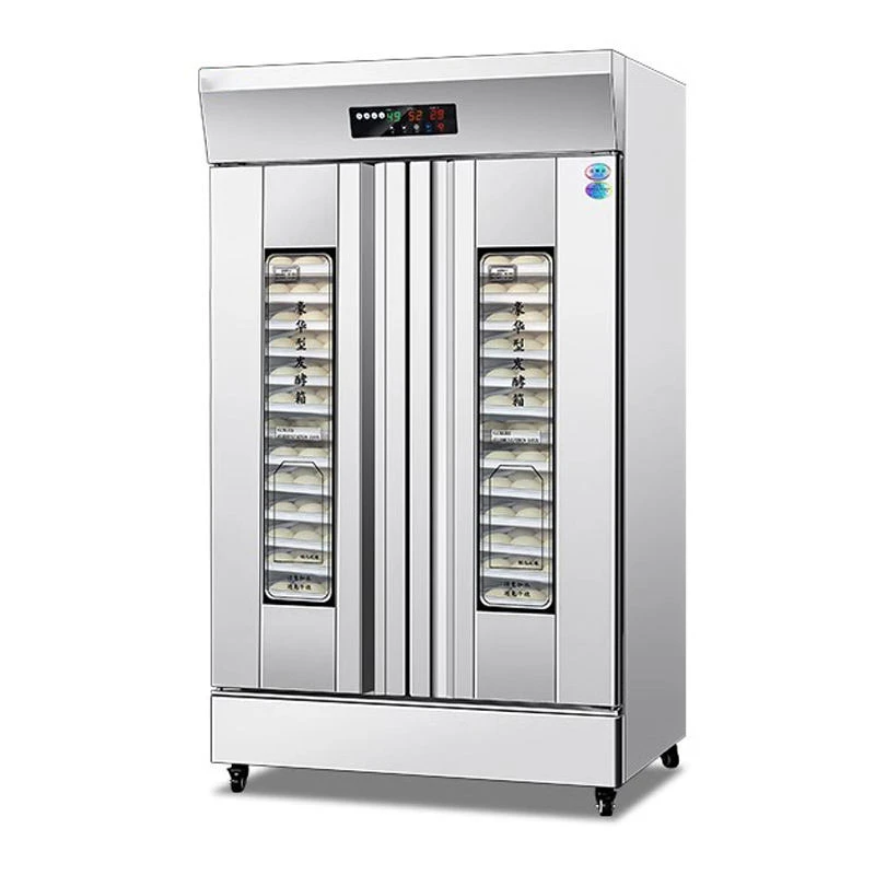 

32 Trays Luxury Electric Proofer Baking 220V Double Door Fermentation Box Bread Common Dough Proofing Machine